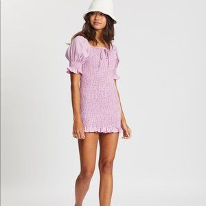 Faithfull the Brand Annibelis linen Mini Dress Anthropologie Doen J Crew XS 0 2